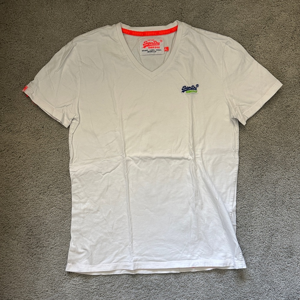 Superdry White Short Sleeve Tee